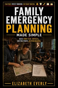 Family Emergency Planning Made Simple: Basic home plan, contacts, meeting points, responsibilities. cover