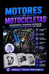 Motores de Motocicletas: Funcionamiento, Reparación, Distribución, Refrigeración y Rendimiento del Motor: Manuales Técnicos Profesionales cover