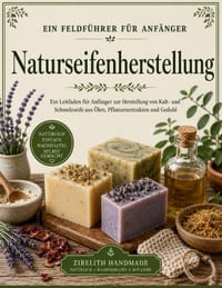 Naturseifenherstellung: Ein Leitfaden für Anfänger zur Herstellung von Kalt- und Schmelzseife aus Ölen, Pflanzenextrakten und Geduld cover