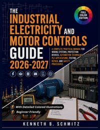Industrial Electricity And Motor Controls Guide 2026-2027: A Complete Practical Manual for Wiring Systems, Protection Devices, Automation Technology, cover