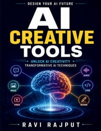 AI Creative Tools: Neural networks in design Generative design AI AI storytelling techniques Digital art with AI AI-powered creative processes AI mark cover