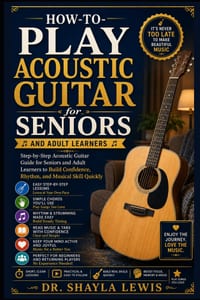How to Play Acoustic Guitar for Seniors: Step-by-Step Acoustic Guitar Guide for Seniors and Adult Learners to Build Confidence, Rhythm, and Musical Sk cover