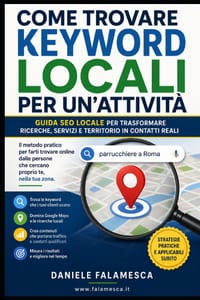 Come trovare keyword locali per un'attività: Guida SEO locale per trasformare ricerche, servizi e territorio in contatti reali cover