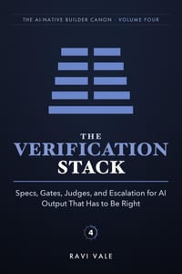 The Verification Stack: Specs, Gates, Judges, and Escalation for AI Output That Has to Be Right cover