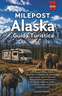 Milepost Alaska Guida Turistica 2026: Il tuo compagno perfetto di viaggio su strada per Alaska, Yukon e Nord British Columbia (Italian Edition) cover