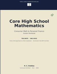 Core High School Mathematics: Consumer Math & Personal Finance cover