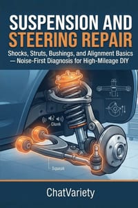 Suspension and Steering Repair: Shocks, Struts, Bushings, and Alignment Basics - Noise-First Diagnosis for High-Mileage DIY cover