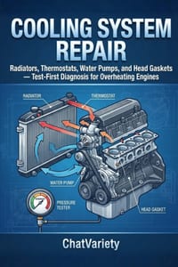 Cooling System Repair: Radiators, Thermostats, Water Pumps, and Head Gaskets - Test-First Diagnosis for Overheating Engines cover