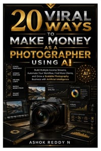 20 Viral Ways to Make Money as a Photographer Using AI: Build Multiple Income Streams, Automate Your Workflow, Find More Clients, and Grow a Scalable cover