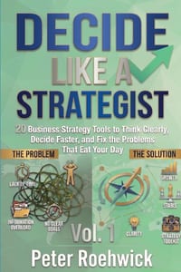 Decide Like a Strategist: 20 Business Strategy Tools to Think Clearly, Decide Faster, and Fix the Problems That Eat Your Day, Vol. 1 cover