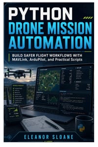 Python Drone Mission Automation: Build Safer Flight Workflows with MAVLink, ArduPilot, and Practical Scripts cover