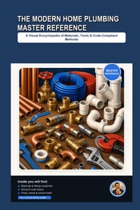 The Modern Home Plumbing Master Reference: A Visual Encyclopedia of Materials, Tools, and Code-Compliant Methods cover