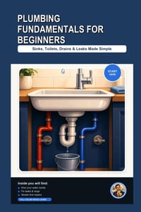 Plumbing Fundamentals for Beginners: Sinks, Toilets, Drains, and Leaks Made Simple cover
