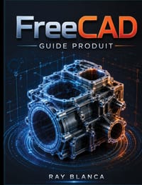 FreeCAD GUIDE PRODUIT: Maîtriser les flux de travail paramétriques, la conception de pièces et les meilleures pratiques de production pour les ingénie cover