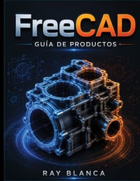 FreeCAD GUÍA DE PRODUCTOS: Dominio de los flujos de trabajo paramétricos, el diseño de piezas y las mejores prácticas de producción para ingenieros. cover