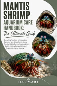 Mantis Shrimp Aquarium Care Handbook: The Ultimate Guide: Everything You Need to Know About Saltwater Tank Setup, Mantis Shrimp Feeding Habits, Burrow cover