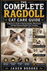 The Complete Ragdoll Cat Care Guide: A Beginner's Guide to Raising Healthy, Affectionate, and Well-Behaved Ragdoll Cats, Including Feeding, Grooming, cover
