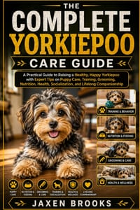 The Complete Yorkiepoo Care Guide: A Practical Guide to Raising a Healthy, Happy Yorkiepoo with Expert Tips on Puppy Care, Training, Grooming, Nutriti cover