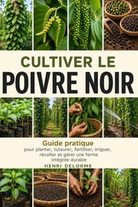 Cultiver le Poivre Noir: Guide pratique pour planter, tuteurer, fertiliser, irriguer, récolter et gérer une ferme intégrée durable cover