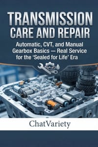 Transmission Care and Repair: Automatic, CVT, and Manual Gearbox Basics - Real Service for the 'Sealed for Life' Era cover