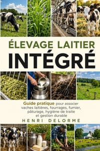 Élevage Laitier Intégré: Guide pratique pour associer vaches laitières, fourrages, fumier, pâturage, hygiène de traite et gestion durable cover