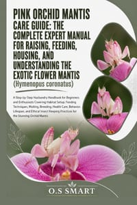 Pink Orchid Mantis Care Guide: The Complete Expert Manual for Raising, Feeding, Housing, and Understanding the Exotic Flower Mantis (Hymenopus coronat cover