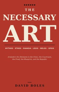 The Necessary Art: Aristotle's Six Elements in the Clinic, the Courtroom, the Proof, the Blueprint, and the Republic cover