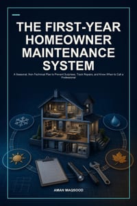 The First-Year Homeowner Maintenance System: A Seasonal, Non-Technical Plan to Prevent Surprises, Track Repairs, and Know When to Call a Professional cover