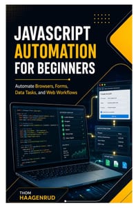 JavaScript Automation for Beginners: Automate Browsers, Forms, Data Tasks, and Web Workflows cover