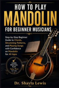 How to Play Mandolin for Beginner Musicians: Step-by-Step Beginner Guide to Chords, Strumming Patterns, and Playing Songs with Confidence on Mandolin cover