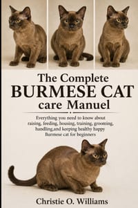 The Complete Burmese Cat care Manuel: Everything you need to know about raising, feeding, housing, training, grooming, handling, and keeping healthy h cover