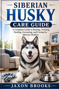 Siberian Husky Care Guide: A Complete Guide to Raising, Training, Feeding, Grooming, and Caring for Siberian Huskies cover