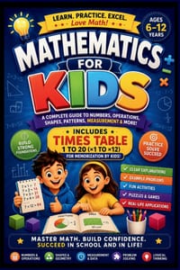 Mathematics for Kids: A Fun and Easy Guide to Numbers, Operations, Shapes, Patterns and Problem Solving cover