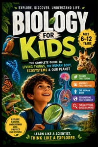 Biology for Kids: The Complete Guide to Living Things, the Human Body, Ecosystems & Our Planet (Ages 6-12) cover