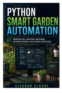 Python Smart Garden Automation: Monitor Soil, Weather, Watering, Outdoor Sensors, and Garden Conditions cover