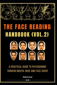 The Face Reading Handbook (Vol.2): A Practical Guide to Physiognomy Through Mouth, Nose and Face Shape. cover
