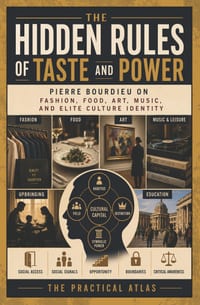 The Hidden Rules of Taste and Power: Pierre Bourdieu on Fashion, Food, Art, Music, and Elite Culture Identity cover
