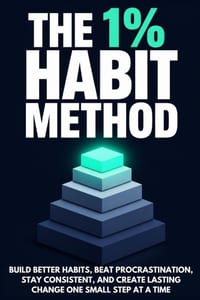 The 1% Habit Method: Build better habits, beat procrastination, stay consistent, and create lasting change one small step at a time cover