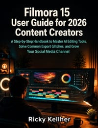 Filmora 15 User Guide for 2026 Content Creators: A Step-by-Step Handbook to Master AI Editing Tools, Solve Common Export Glitches, and Grow Your Socia cover
