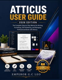 Atticus User Guide 2026: The Complete Step-by-Step Manual for Writing, Formatting, Self-Publishing, and Managing Professional Books with Atticus cover