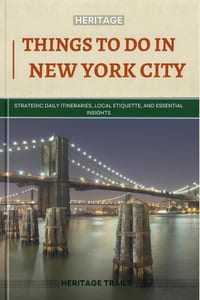 Heritage Things To Do In NEW YORK CITY: Strategic Daily Itineraries, Local Etiquette, and Essential Insights cover
