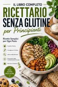 Il Grande Ricettario Senza Glutine per Principianti: Ricette Facili per Ogni Pasto con Alternative alle Farine, Consigli di Pasticceria, Lettura delle cover