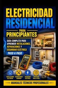Electricidad Residencial para Principiantes: Guía Completa para Aprender Instalaciones, Reparaciones y Seguridad Eléctrica Paso a Paso: Manuales Técni cover