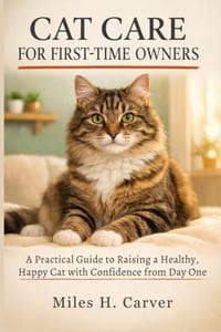 Cat Care for First-Time Owners: A Practical Guide to Raising a Healthy, Happy Cat with Confidence from Day One cover