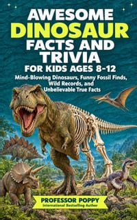 Awesome Dinosaur Facts and Trivia for Kids Ages 8-12: Mind-Blowing Dinosaurs, Funny Fossil Finds, Wild Records, and Unbelievable True Facts cover