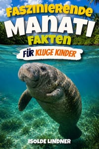 Faszinierende Manati-Fakten für kluge Kinder: Entdecken Sie die sanften Riesen von Flüssen, Quellen und Küstengewässern cover