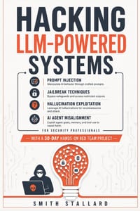 Hacking LLM-Powered Systems: Prompt Injection, Jailbreak Techniques, Hallucination Exploitation, and AI Agent Misalignment for Security Professionals cover