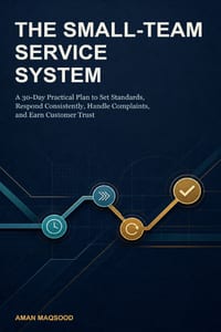 The Small-Team Service System: A 30-Day Practical Plan to Set Standards, Respond Consistently, Handle Complaints, and Earn Customer Trust cover