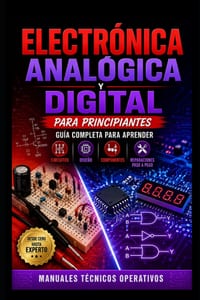 Electrónica Analógica y Digital para Principiantes: Guía Completa para Aprender Circuitos, Diseño, Componentes y Reparaciones Paso a Paso cover