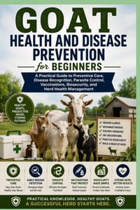 Goat Health and Disease Prevention for Beginners: A Practical Guide to Preventive Care, Disease Recognition, Parasite Control, Vaccinations, Biosecuri cover
